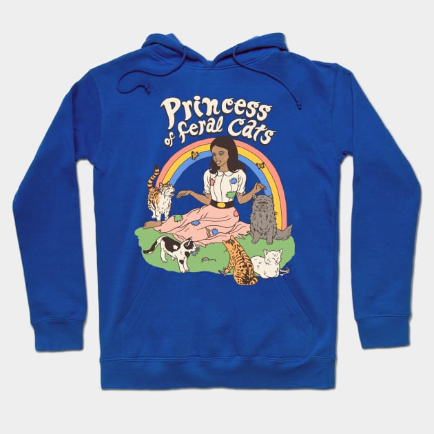 Princess Of Feral Cats 2 Hoodie by Hillary White Rabbit